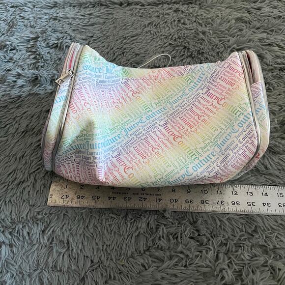Juicy Couture Mini Duffle Bag Rainbow Hand Bag Y2K - Picture 8 of 12